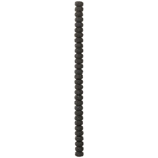 12 Packs: 30 ct. (360 total) Black Resin Rondelle Beads, 10mm by Bead Landing™